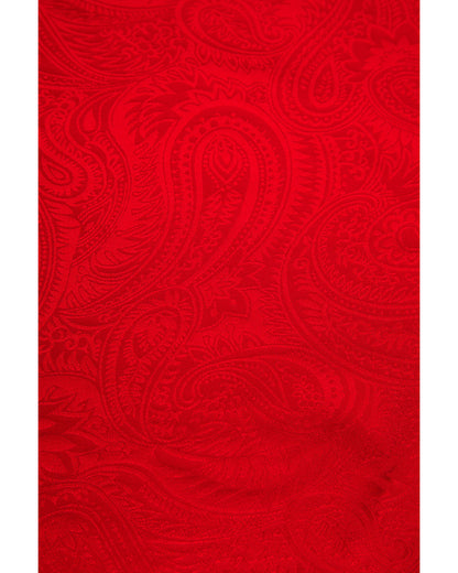 Men's Red Silk Jacquard Scarf | Cody James Accessories