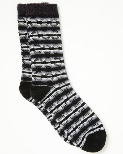 Men's Onyx Southwestern Print Cozy Crew Socks | Cody James Accessories|Sale