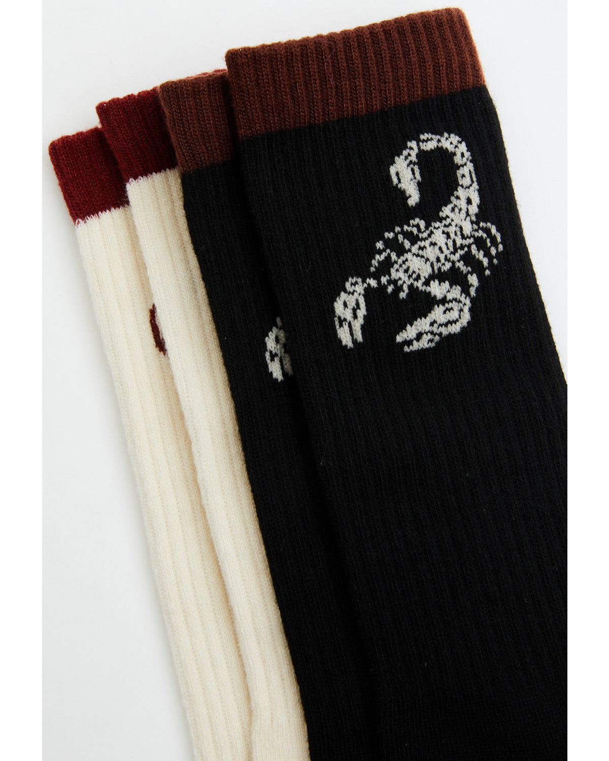 Men's Scorpion Skull Crew Socks - 2 Pack | Cody James Accessories