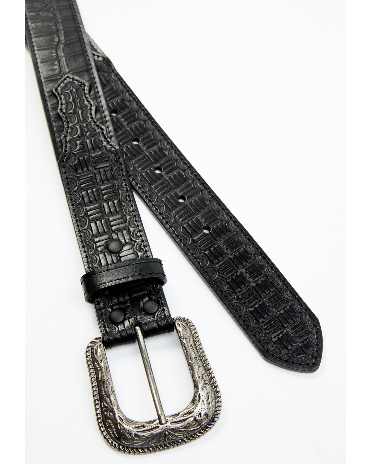 Men's Checkered Billets Alligator Print Leather Belt | Cody James Accessories