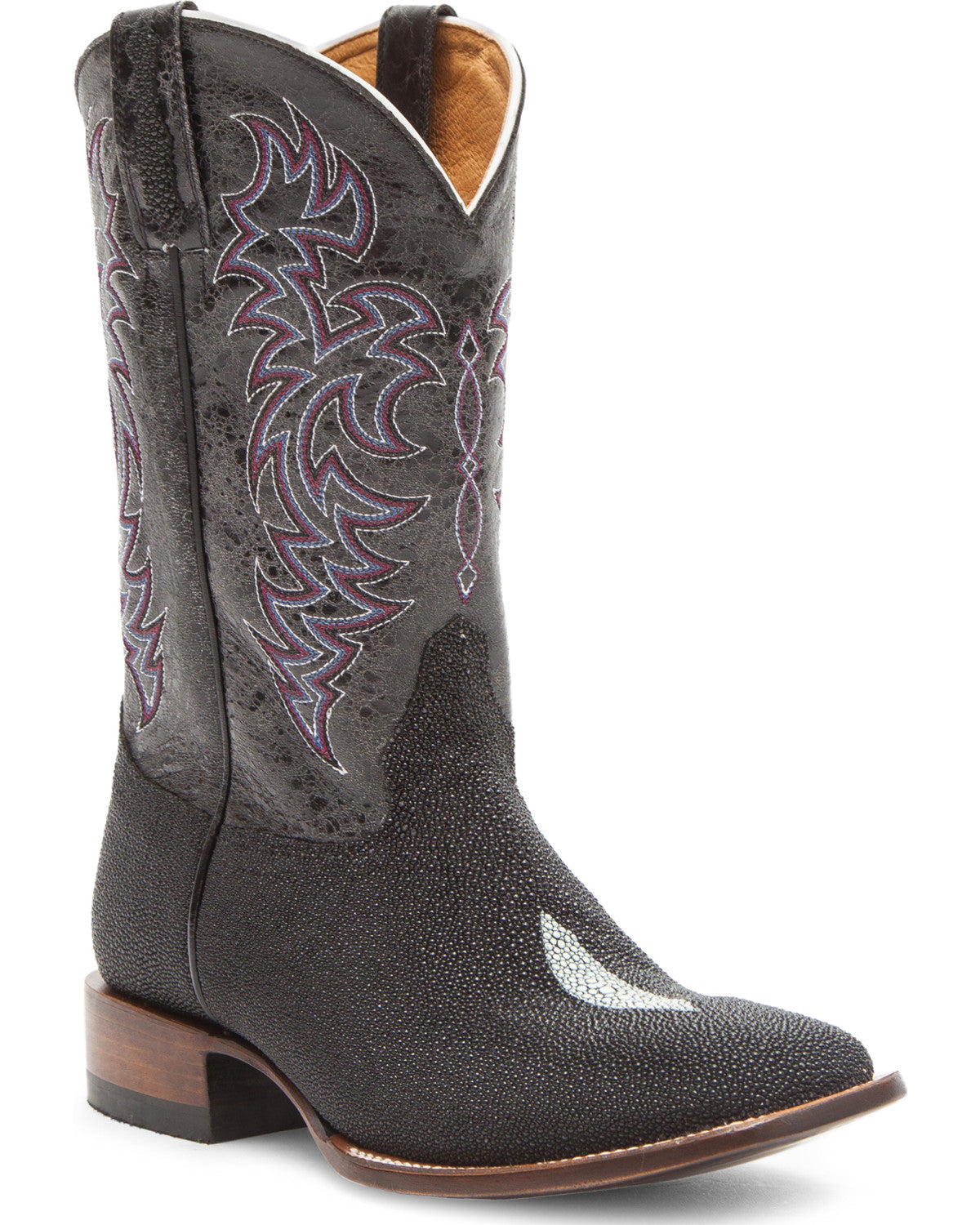 Men's Exotic Stingray Western Boots - Broad Square Toe | Cody James Accessories|Boots