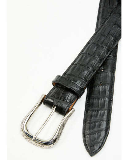 Black 1978™ Men's Sutton Exotic Caiman Tail Leather Belt | Cody James Accessories