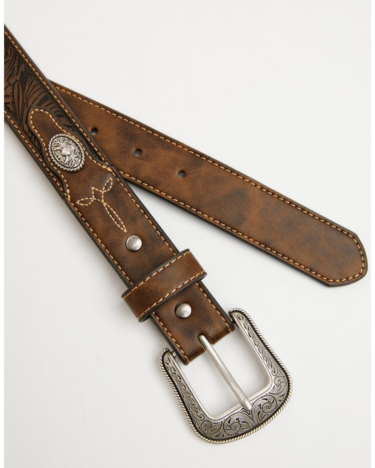 Boys' Concho Tooled Belt | Cody James Accessories