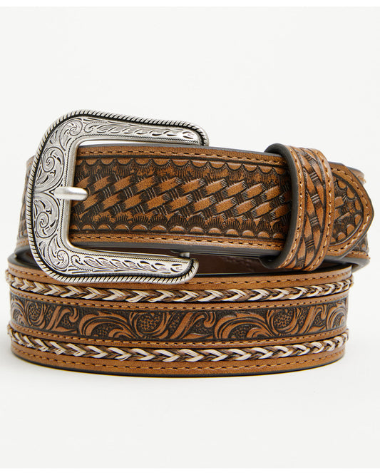 Boys' Classic Buck Tooled Inlay Belt | Cody James Accessories