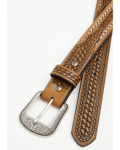 Boys' Classic Buck Tooled Inlay Belt | Cody James Accessories