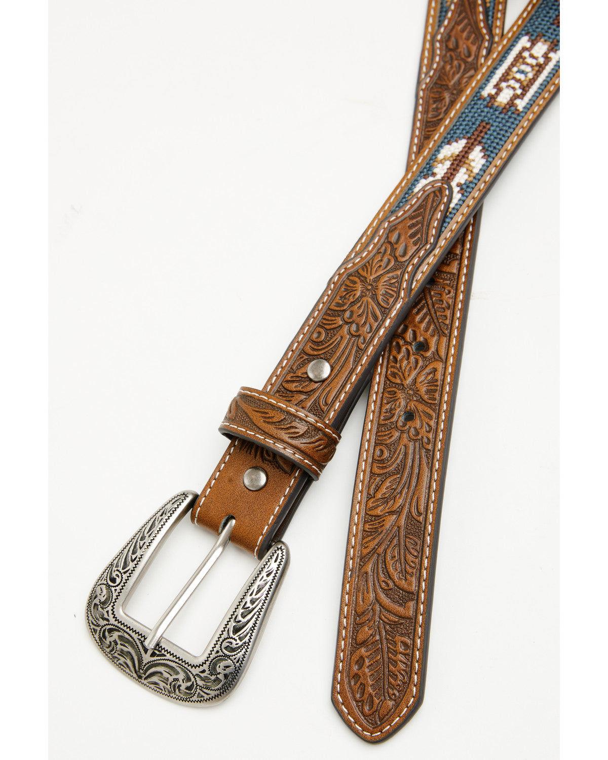 Boys' Zane Southwestern Embroidered Inlay Belt | Cody James Accessories
