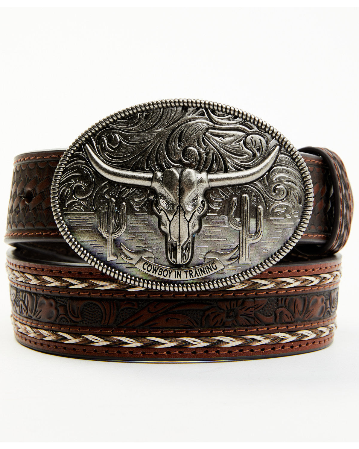 Boys' Longhorn Tooled Belt | Cody James Accessories