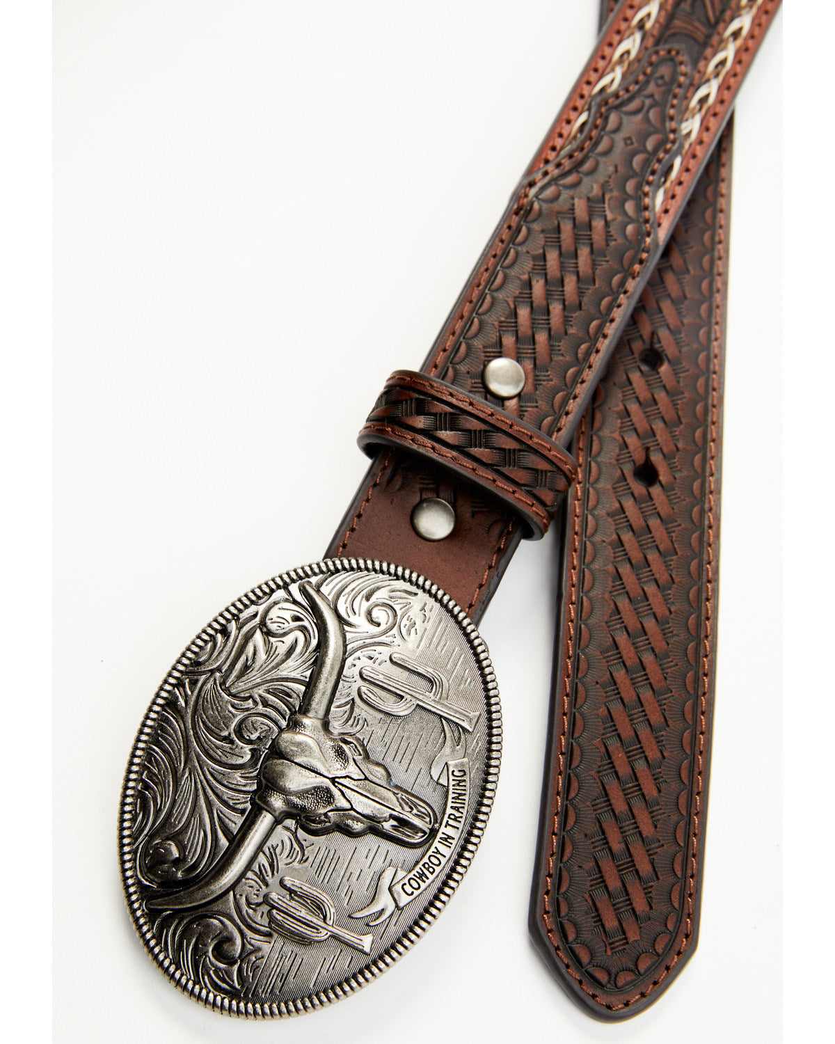 Boys' Longhorn Tooled Belt | Cody James Accessories
