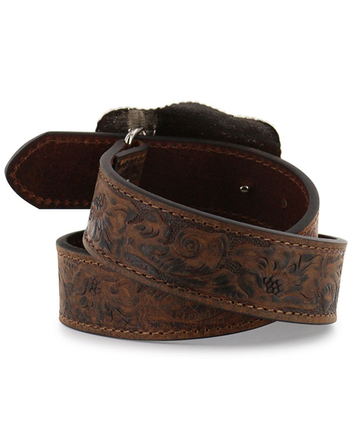 Kid's Floral Tooled Belt | Cody James Accessories