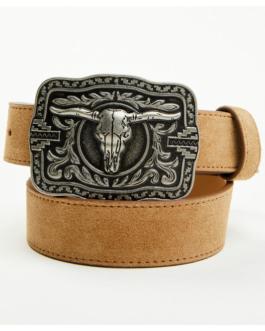 Boys' Rustler Steerhead Buckle Belt | Cody James Accessories
