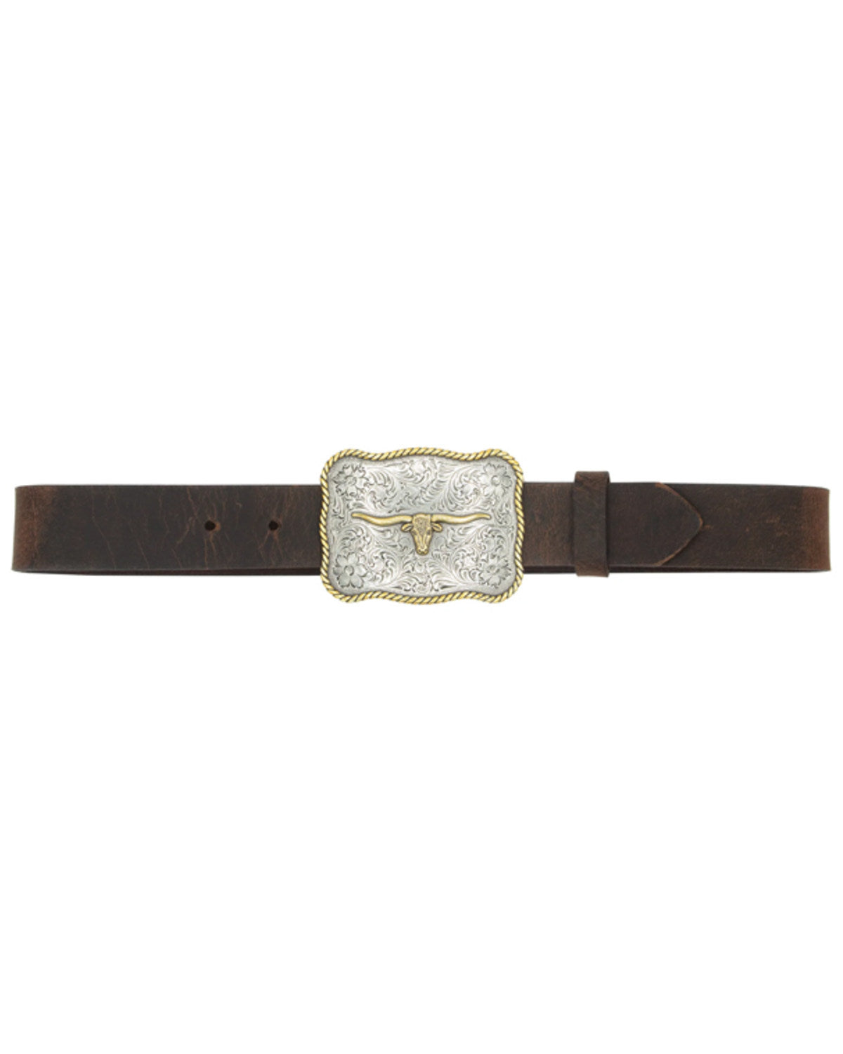 Boys' Scalloped Longhorn Buckle Belt | Cody James Accessories