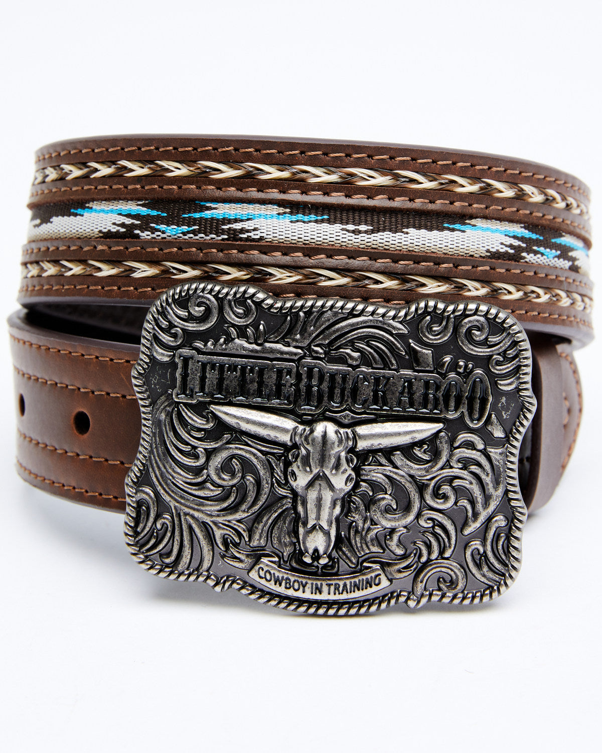 Boys' Lil Buckaroo Brown Ribbon Belt | Cody James Accessories