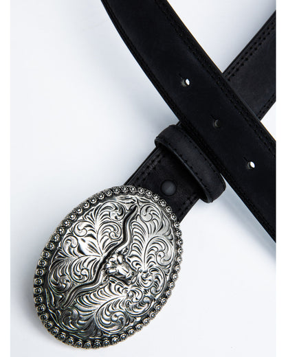 Boys' Longhorn Plaque Buckle Belt | Cody James Accessories