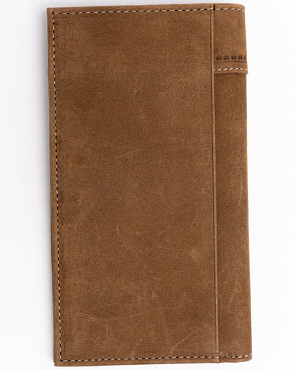 Men's Hair On Praying Cowboy Leather Checkbook Wallet | Cody James Accessories|Sale