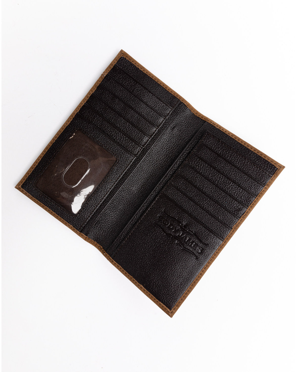 Men's Hair On Praying Cowboy Leather Checkbook Wallet | Cody James Accessories|Sale