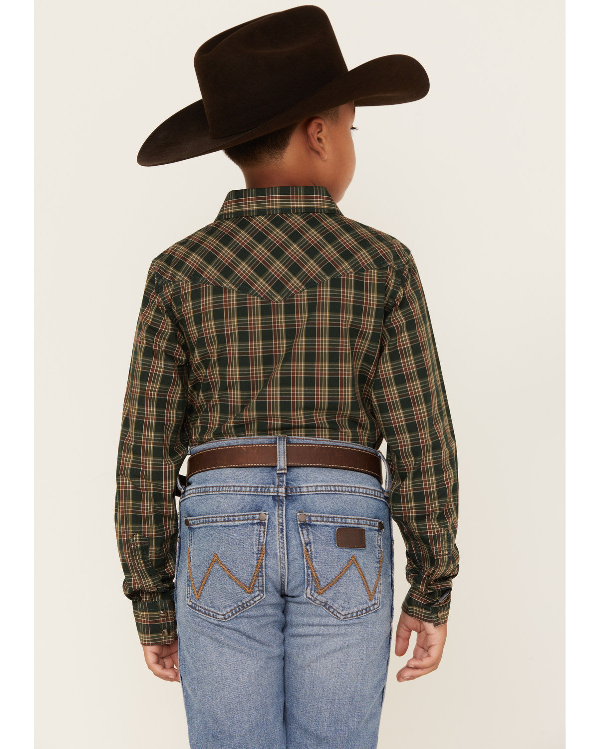 Boys' Douglas Fir Plaid Print Long Sleeve Snap Western Shir | Cody James Boys|Sale|Clothing