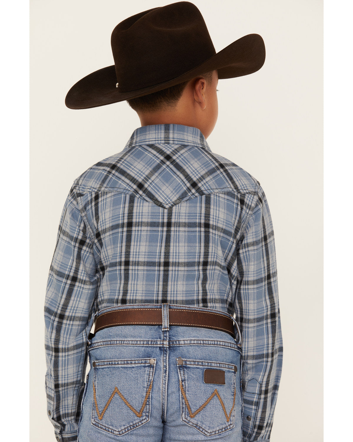 Boys' Plaid Print Long Sleeve Snap Western Flannel Shirt | Cody James Boys|Sale|Clothing