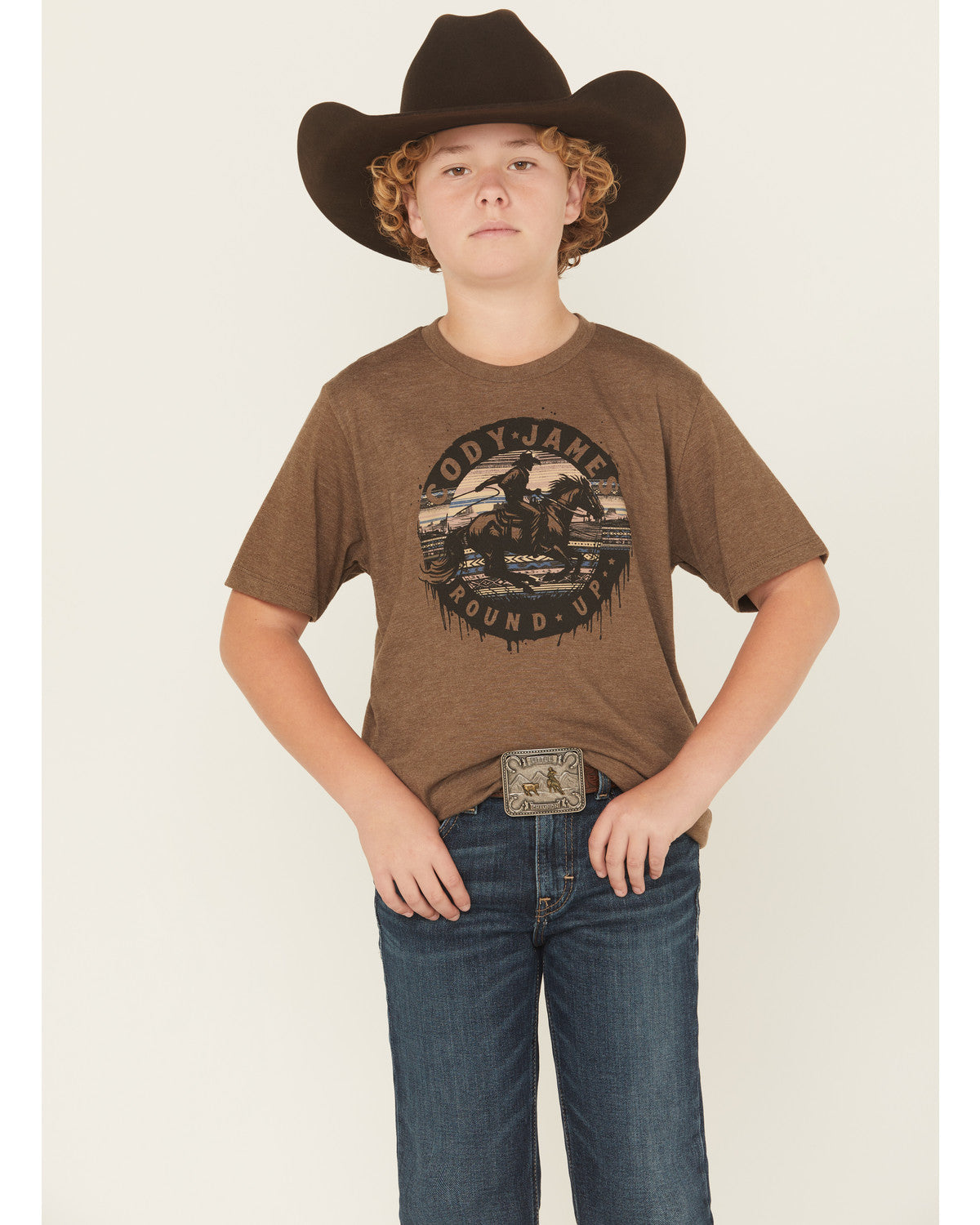 Boys' Rodeo Round Up Short Sleeve Graphic T-Shirt | Cody James Boys|Clothing