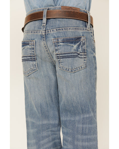 Boys' Hamshackle Light Wash Relaxed Boot Denim Jeans | Cody James Boys|Clothing