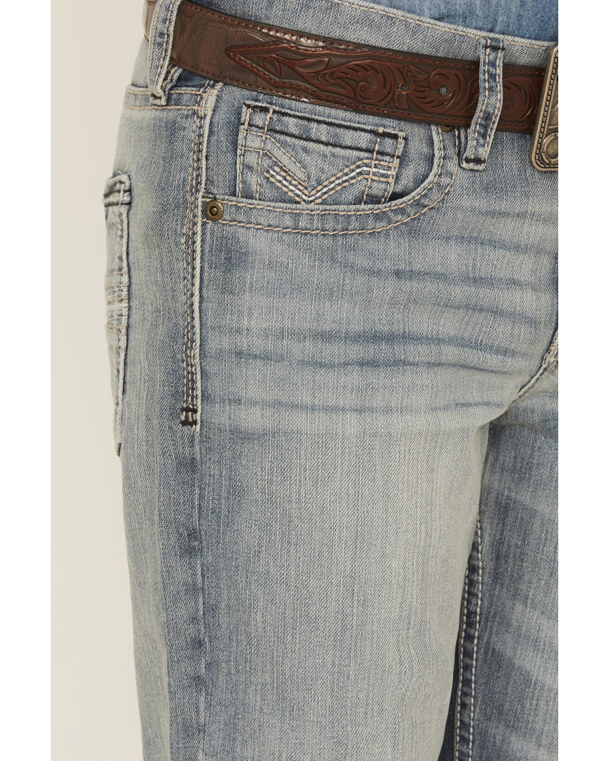 Boys' Medium Wash Buckskin Slim Bootcut Stretch Denim Jeans | Cody James Boys|Clothing