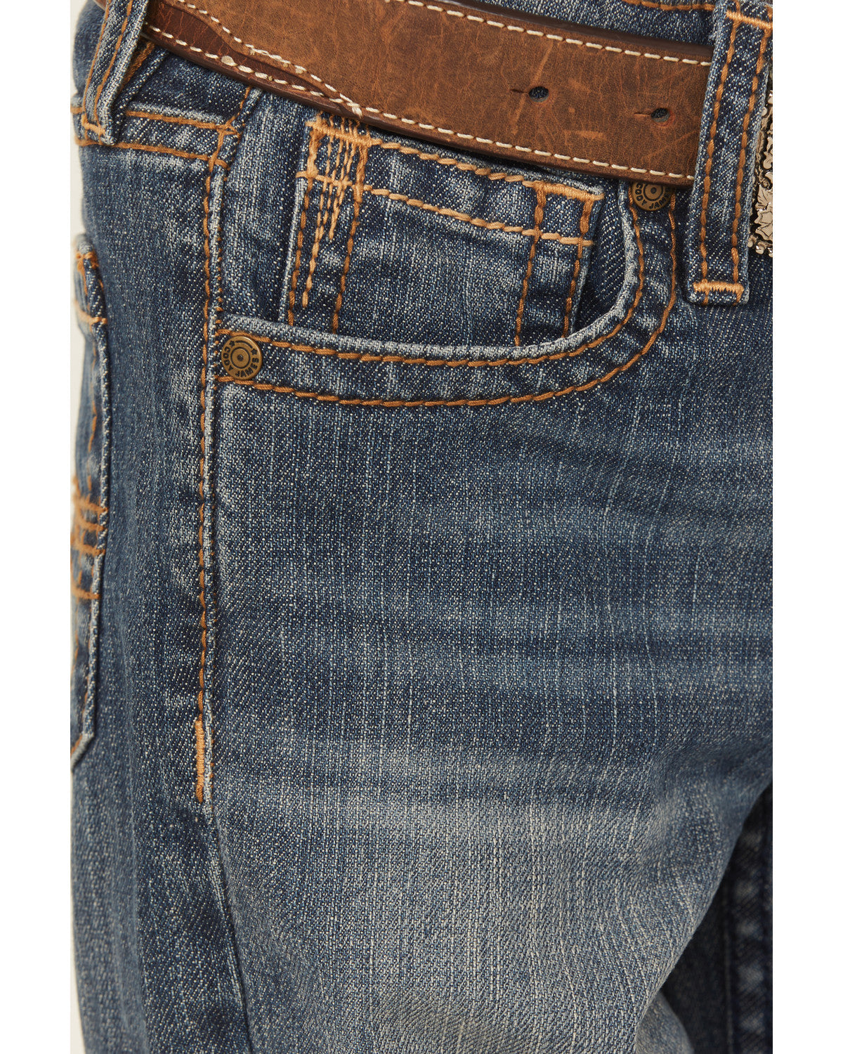 Little Boys' Wolfstooth Medium Wash Relaxed Bootcut Stretch | Cody James Boys|Clothing
