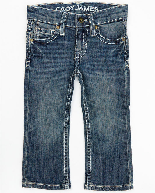 Toddler Boys' Stone Cold Wash Slim Boot Stretch Jeans | Cody James Boys|Clothing