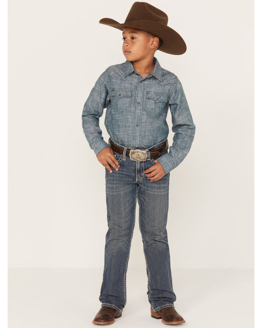 Boys' Stone Cold Wash Slim Boot Stretch Jeans | Cody James Boys|Clothing