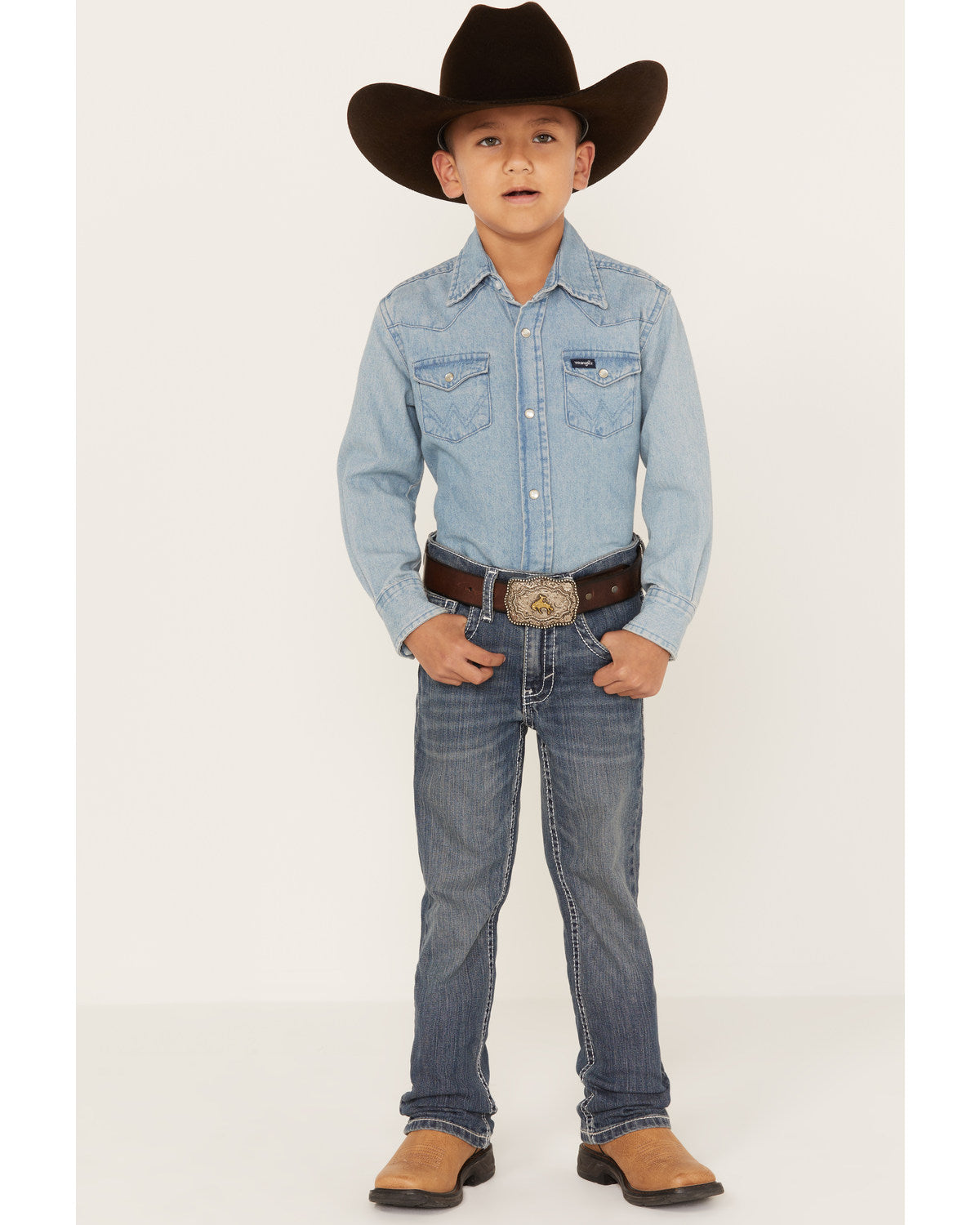 Little Boys' Stone Cold Wash Slim Bootcut Stretch Jeans - S | Cody James Boys|Clothing