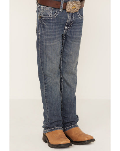 Little Boys' Stone Cold Wash Slim Bootcut Stretch Jeans - S | Cody James Boys|Clothing