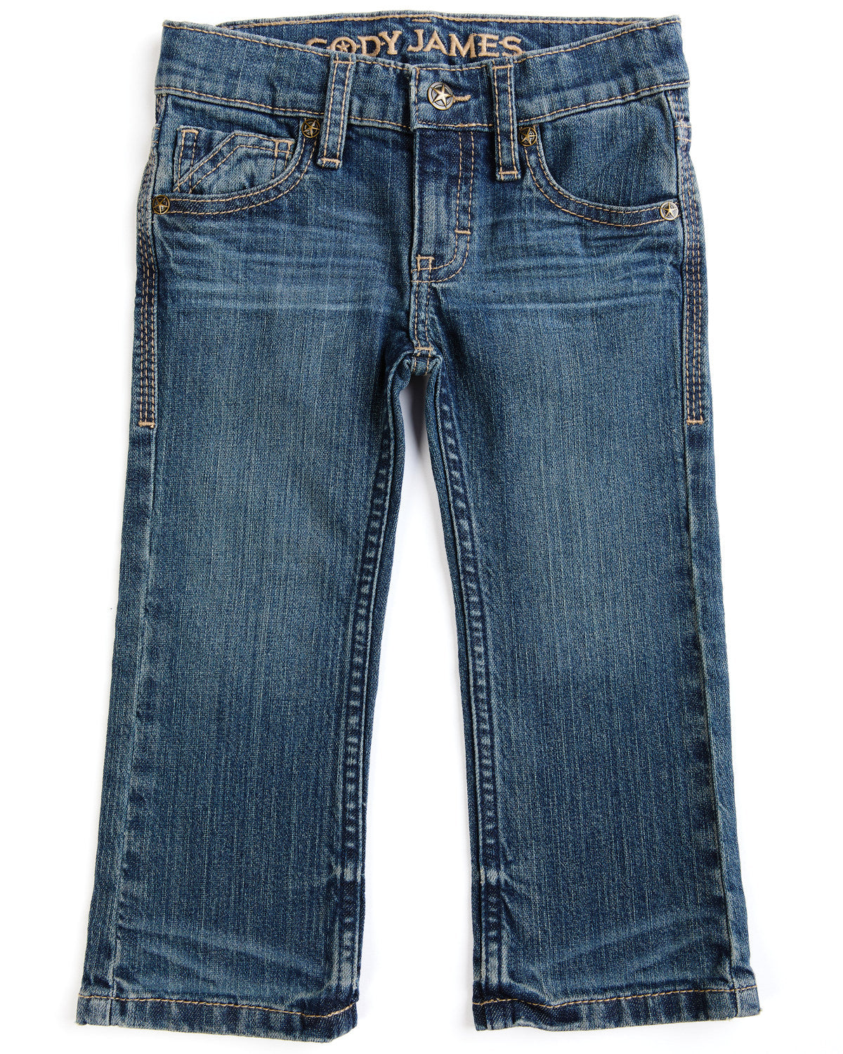 Toddler Boys' Saguaro Dark Wash Mid Rise Stretch Slim Bootc | Cody James Boys|Clothing