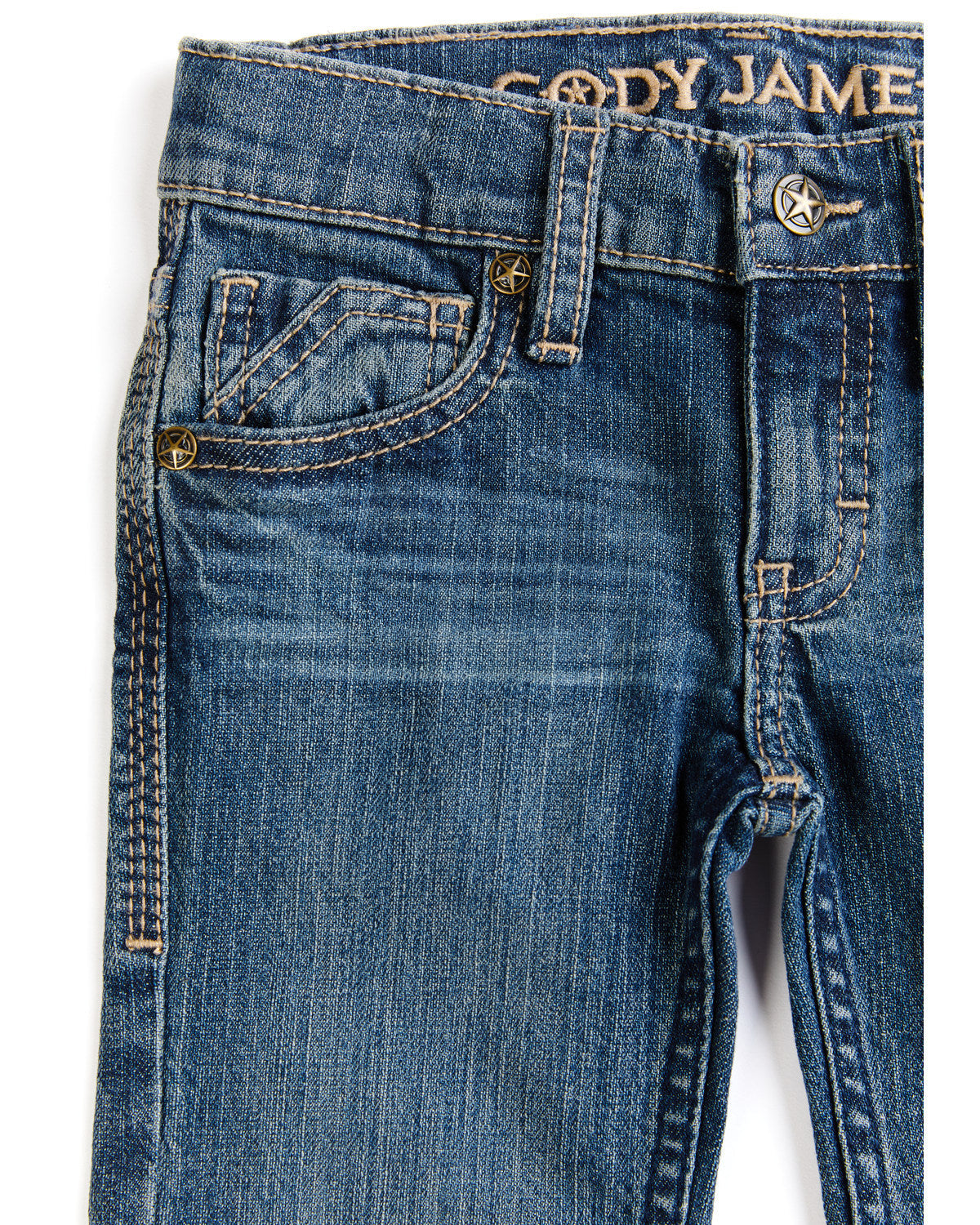 Toddler Boys' Saguaro Dark Wash Mid Rise Stretch Slim Bootc | Cody James Boys|Clothing