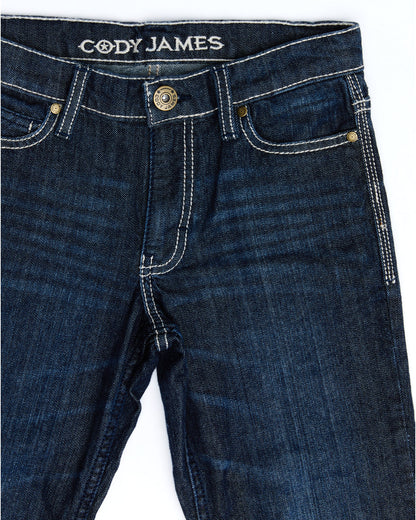 Boys' Night Hawk Medium Wash Mid Rise Stretch Relaxed Bootc | Cody James Boys|Clothing