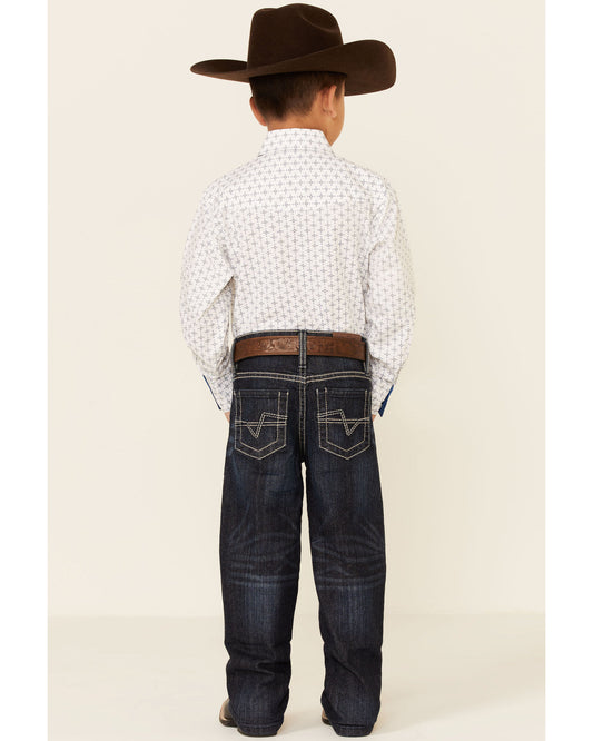 Little Boys' Night Hawk Medium Wash Mid Rise Stretch Relaxe | Cody James Boys|Clothing
