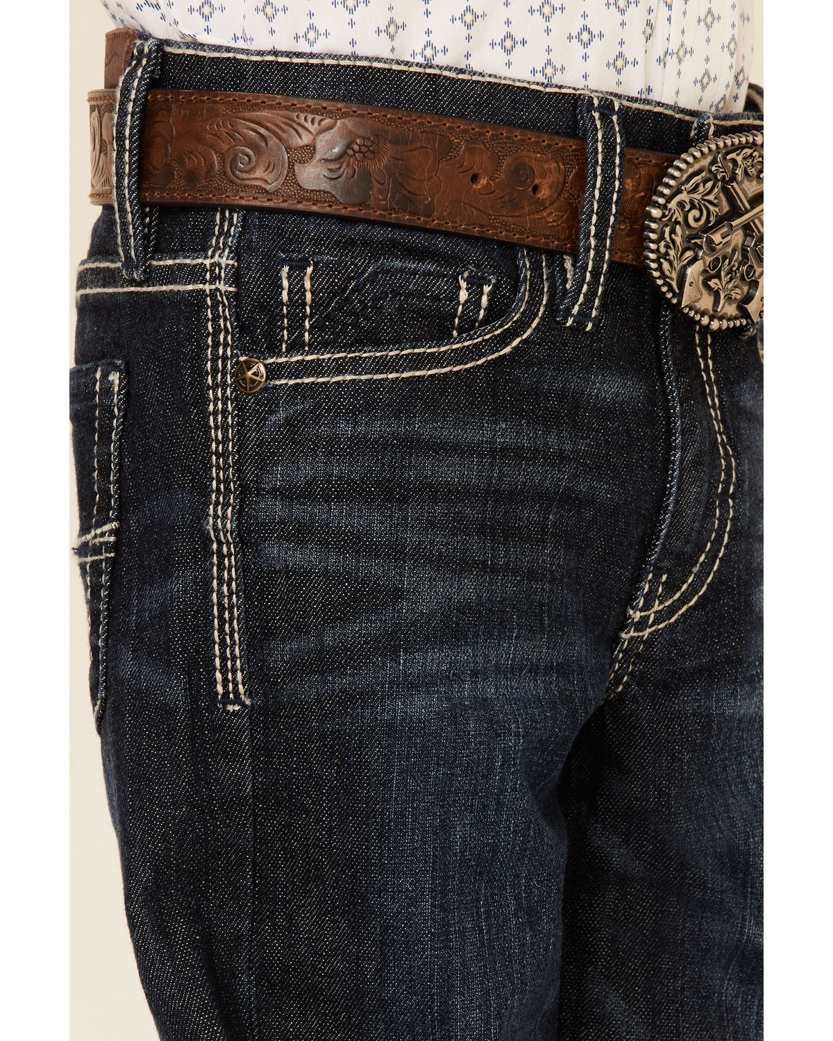 Little Boys' Night Hawk Medium Wash Mid Rise Stretch Relaxe | Cody James Boys|Clothing