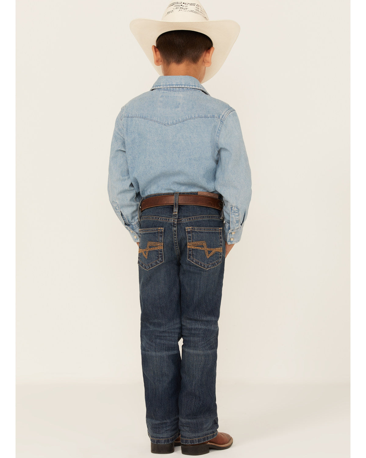 Little Boys' Saguaro Dark Wash Mid Rise Stretch Slim Bootcu | Cody James Boys|Clothing
