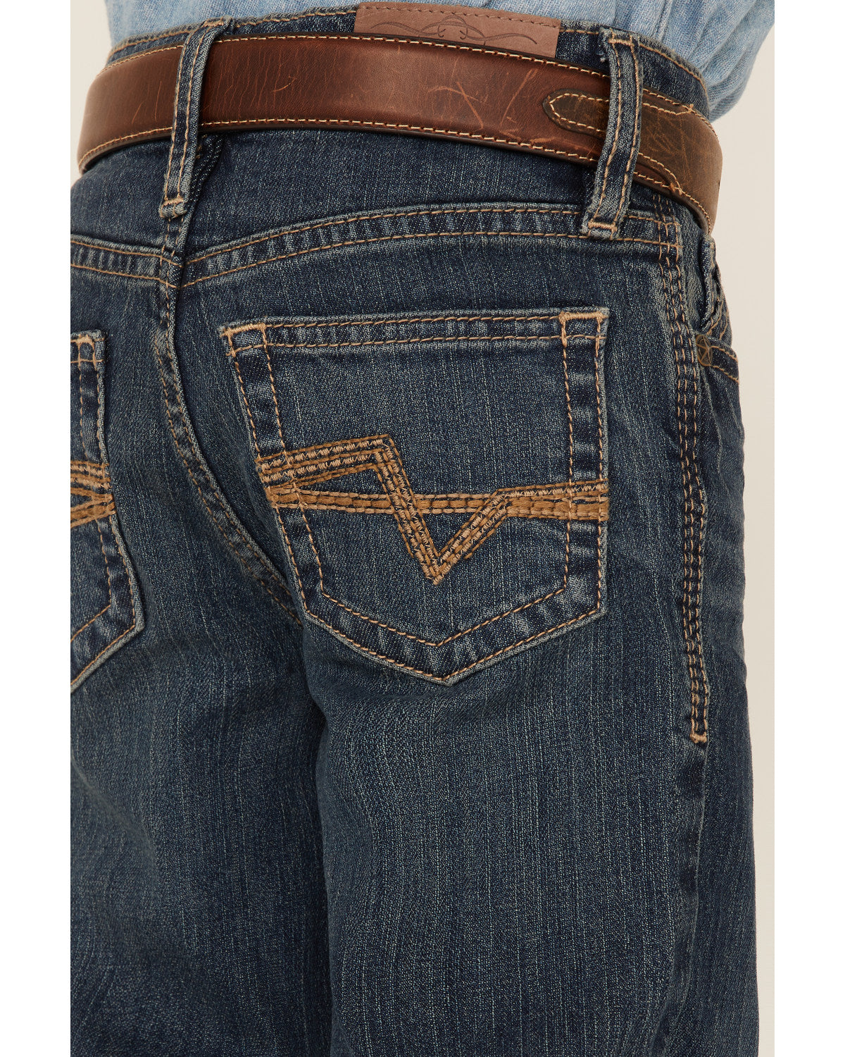 Little Boys' Saguaro Dark Wash Mid Rise Stretch Slim Bootcu | Cody James Boys|Clothing