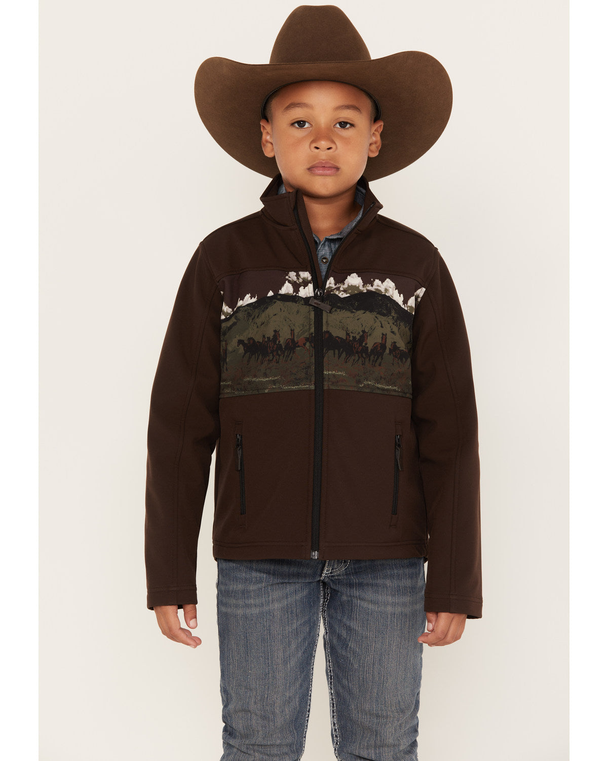 Boys' Western Scenic Print Softshell Jacket | Cody James Boys|Sale|Clothing