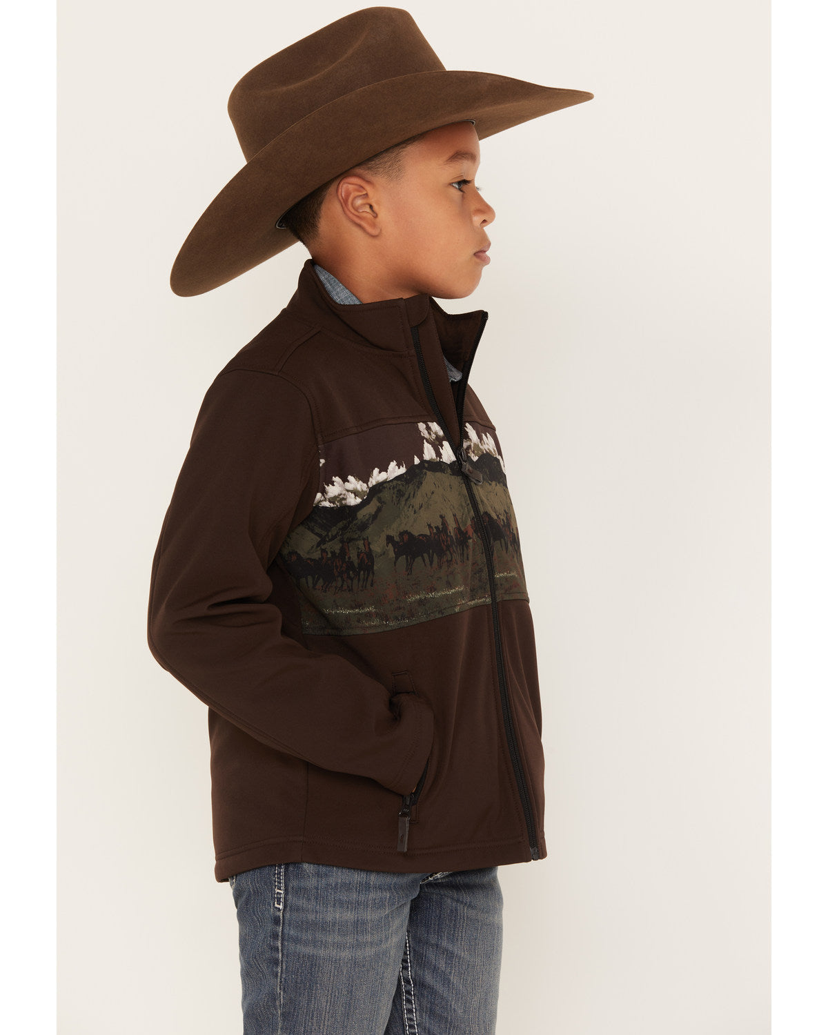 Boys' Western Scenic Print Softshell Jacket | Cody James Boys|Sale|Clothing