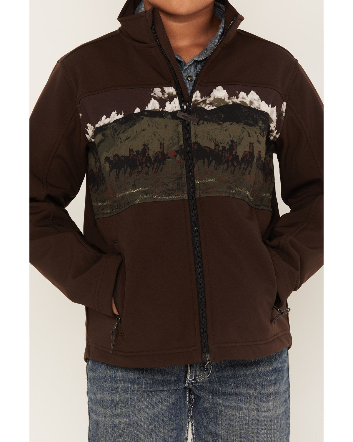 Boys' Western Scenic Print Softshell Jacket | Cody James Boys|Sale|Clothing
