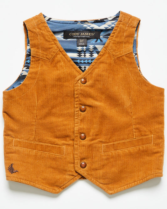 Toddler Boys' William Corduroy Snap Vest | Cody James Boys|Clothing
