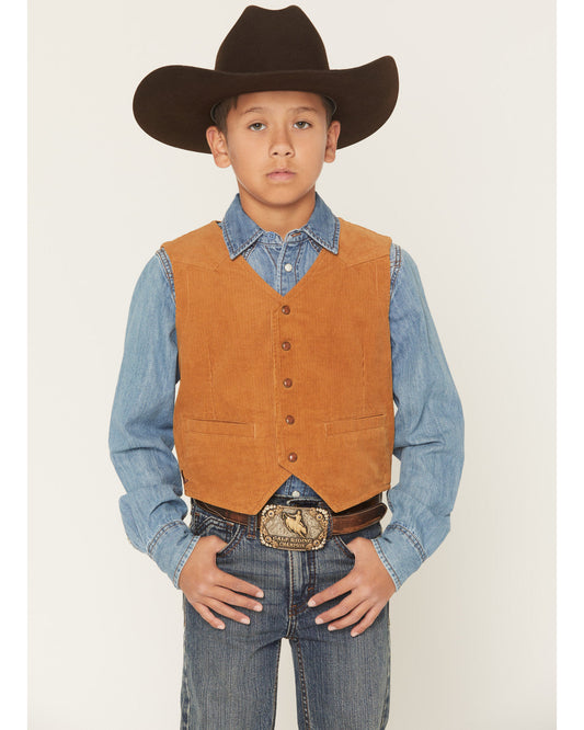 Boys' William Corduroy Western Vest | Cody James Boys|Sale|Clothing