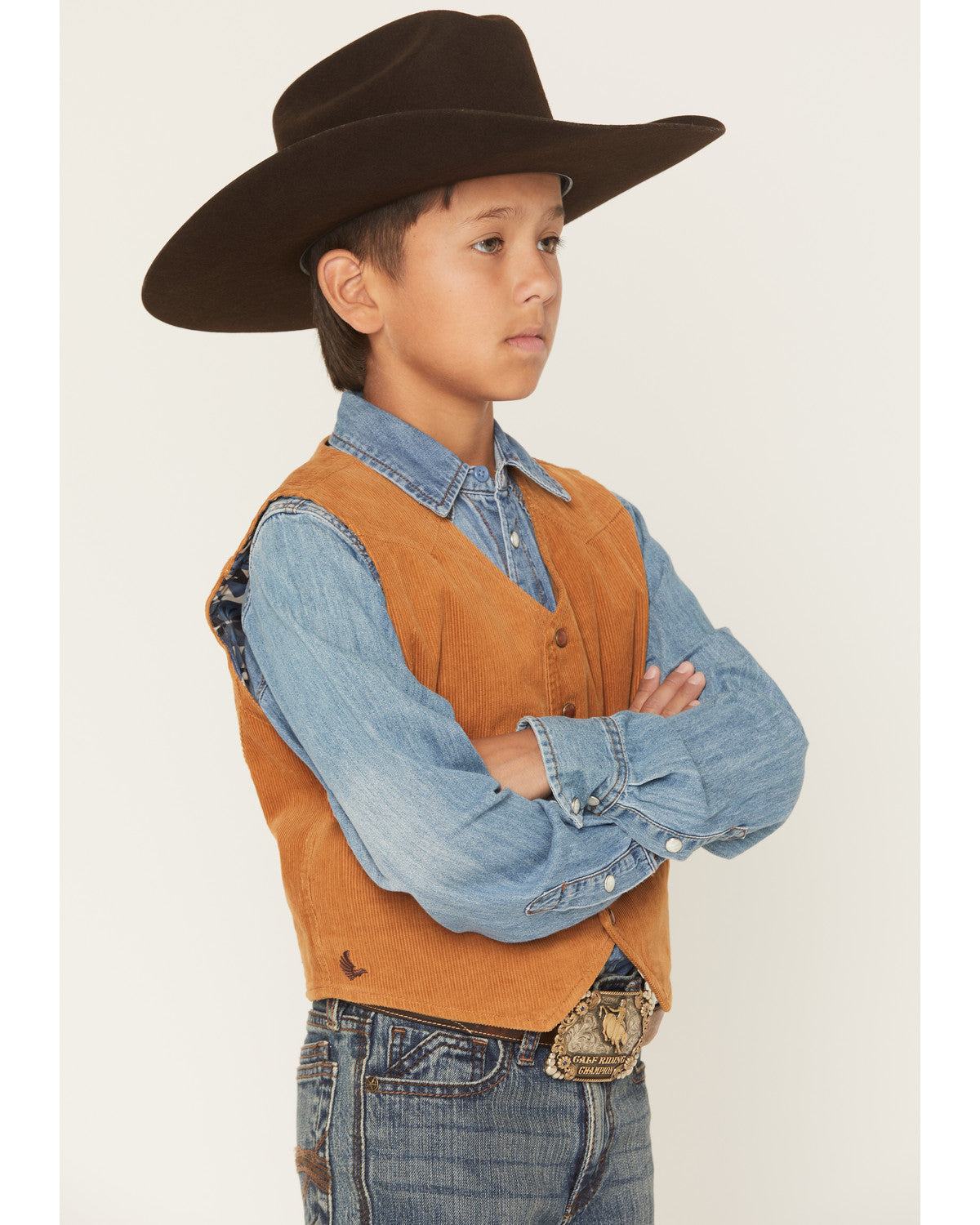 Boys' William Corduroy Western Vest | Cody James Boys|Sale|Clothing