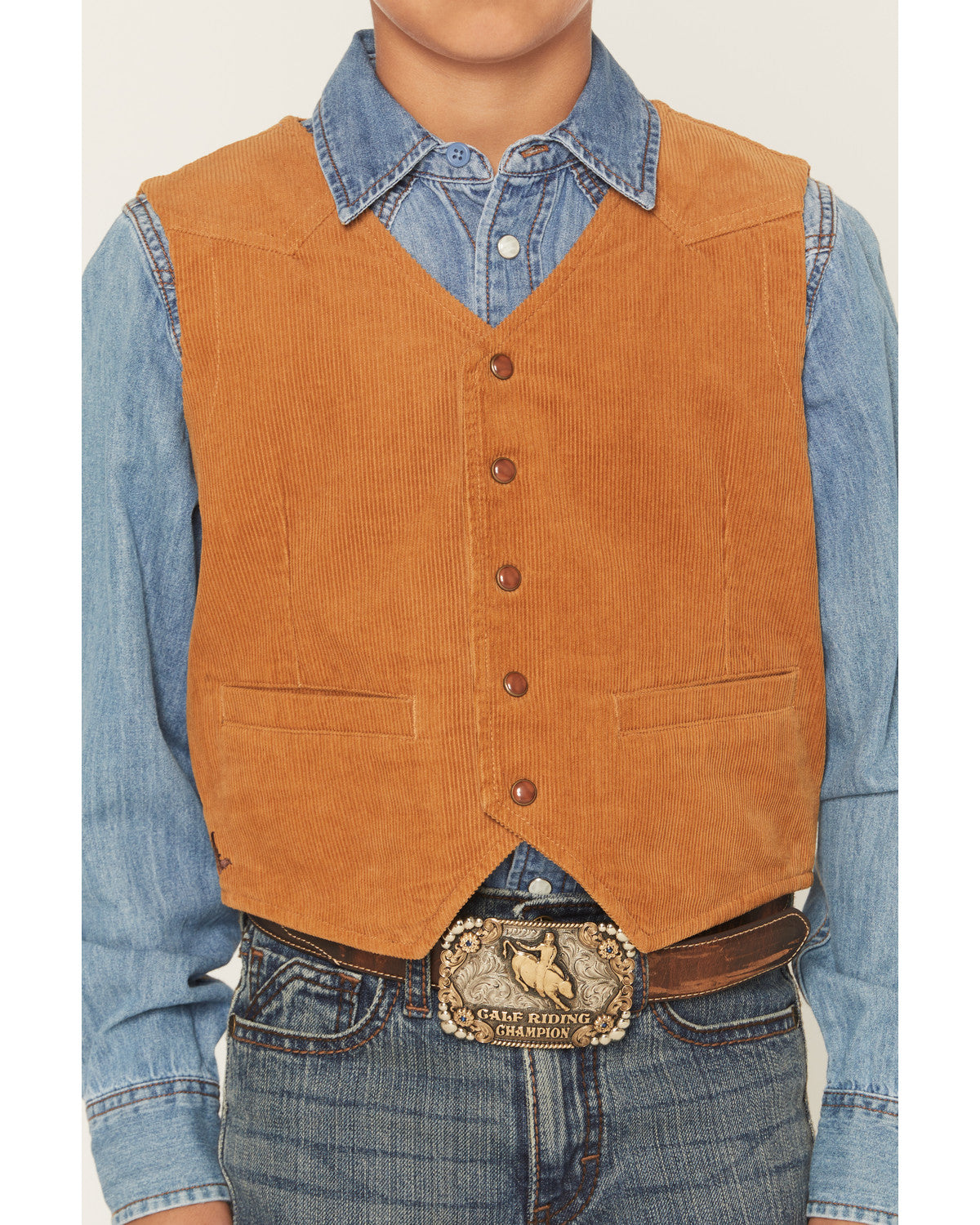Boys' William Corduroy Western Vest | Cody James Boys|Sale|Clothing