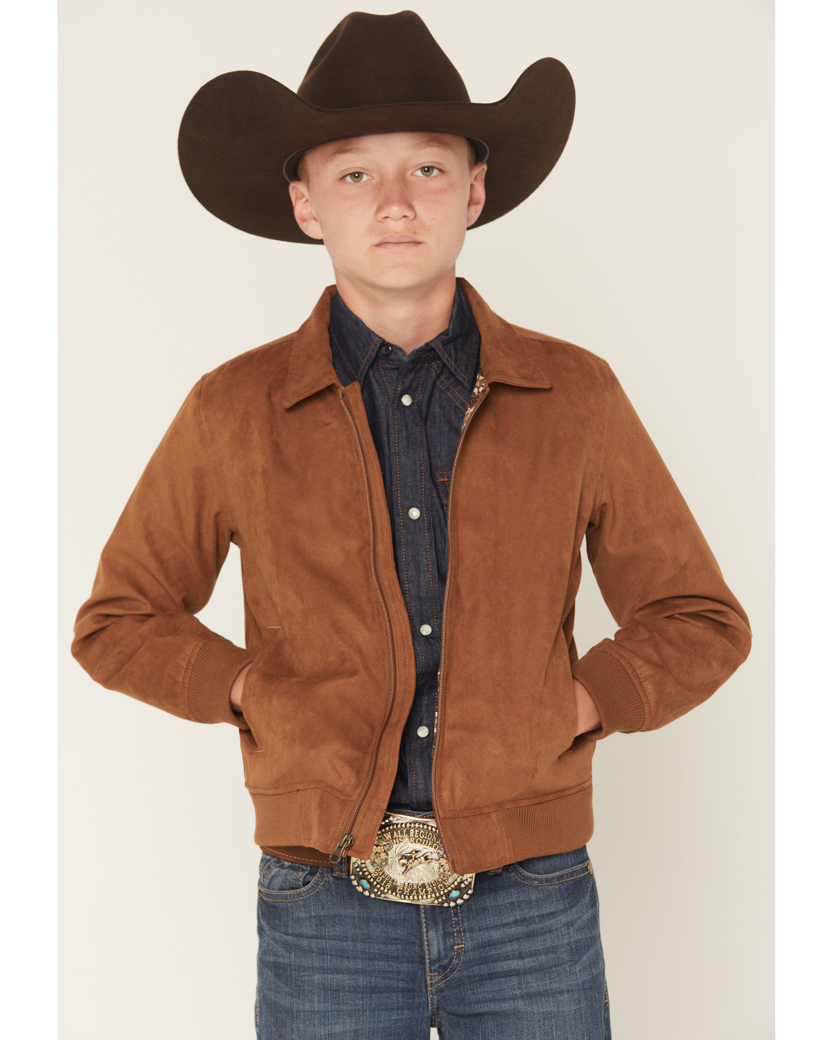 Boys' Harrington Faux Suede Bomber Jacket | Cody James Boys|Sale|Clothing