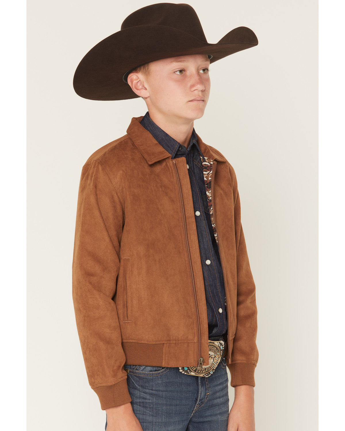 Boys' Harrington Faux Suede Bomber Jacket | Cody James Boys|Sale|Clothing