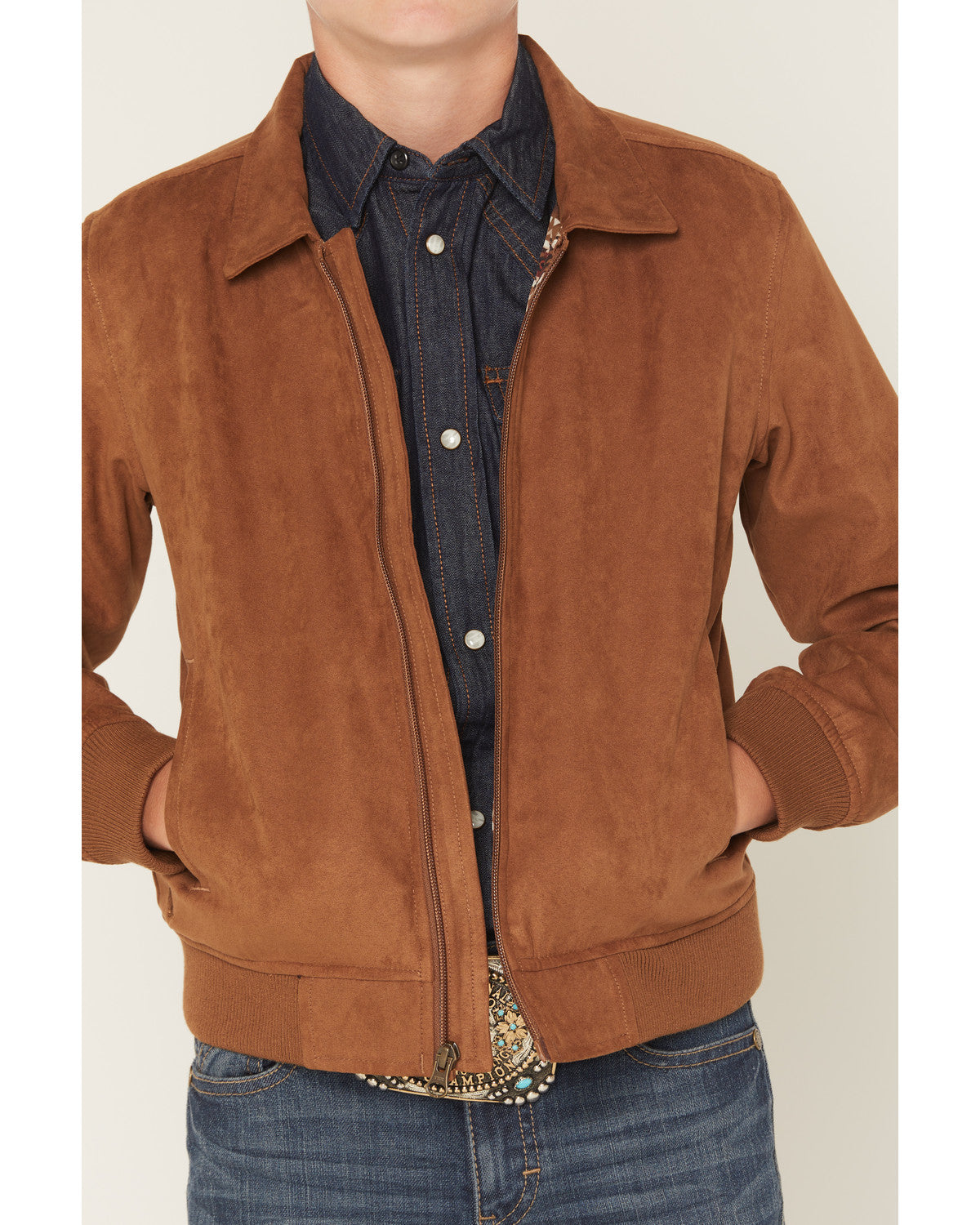 Boys' Harrington Faux Suede Bomber Jacket | Cody James Boys|Sale|Clothing