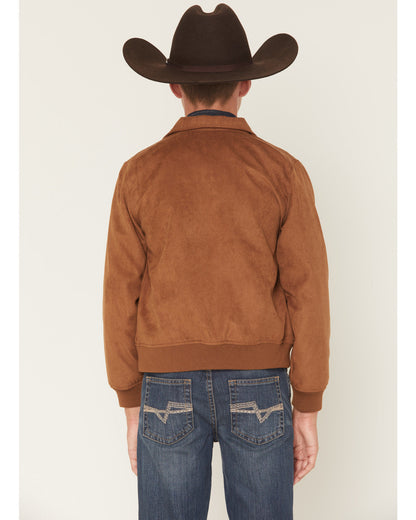 Boys' Harrington Faux Suede Bomber Jacket | Cody James Boys|Sale|Clothing