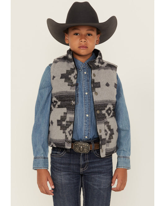 Boys' Sunset Reversible Jacquard Puffer Vest | Cody James Boys|Sale|Clothing