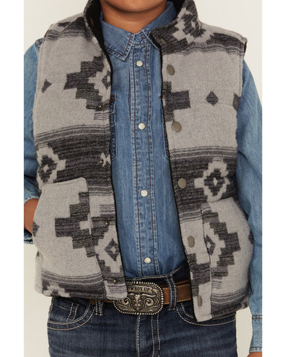 Boys' Sunset Reversible Jacquard Puffer Vest | Cody James Boys|Sale|Clothing