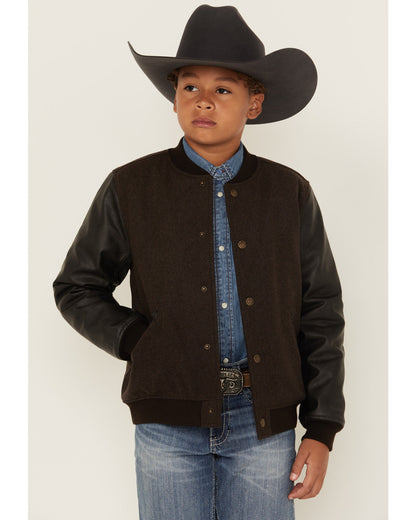 Boys' Brighton Solid Varsity Jacket | Cody James Boys|Sale|Clothing